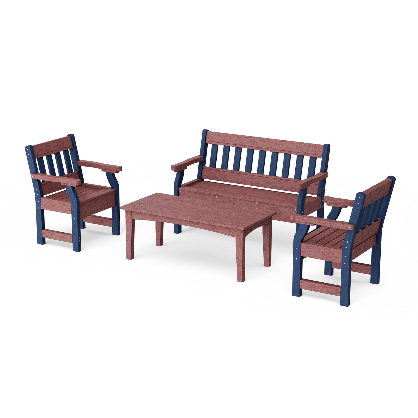 Heritage 4-Piece Garden Table and Bench Set