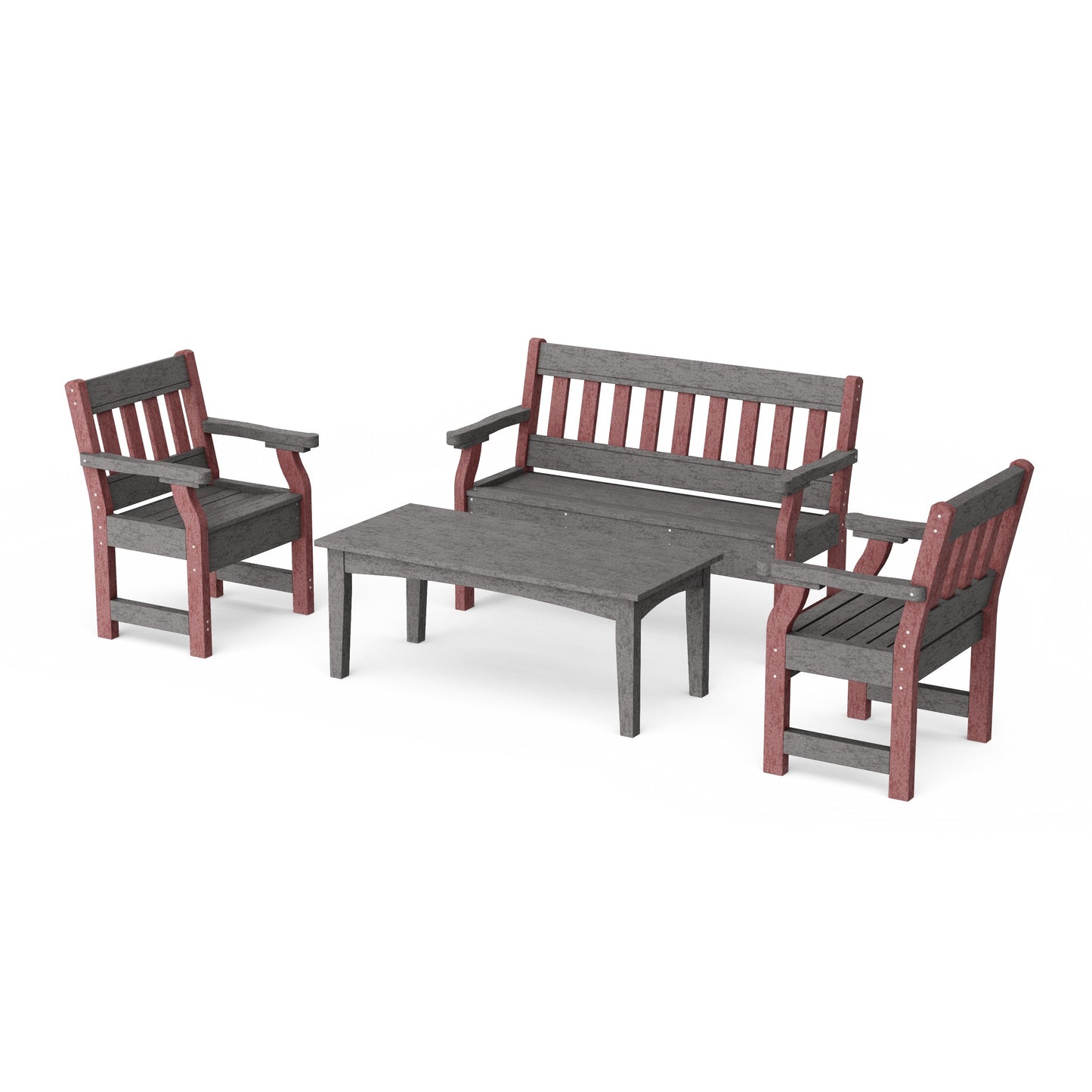 Heritage 4-Piece Garden Table and Bench Set