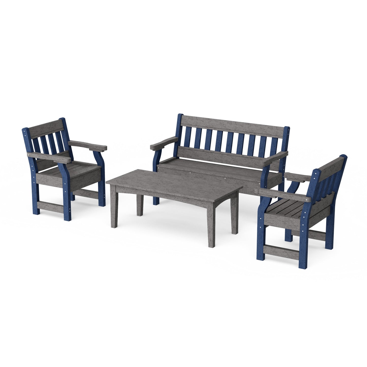 Heritage 4-Piece Garden Table and Bench Set