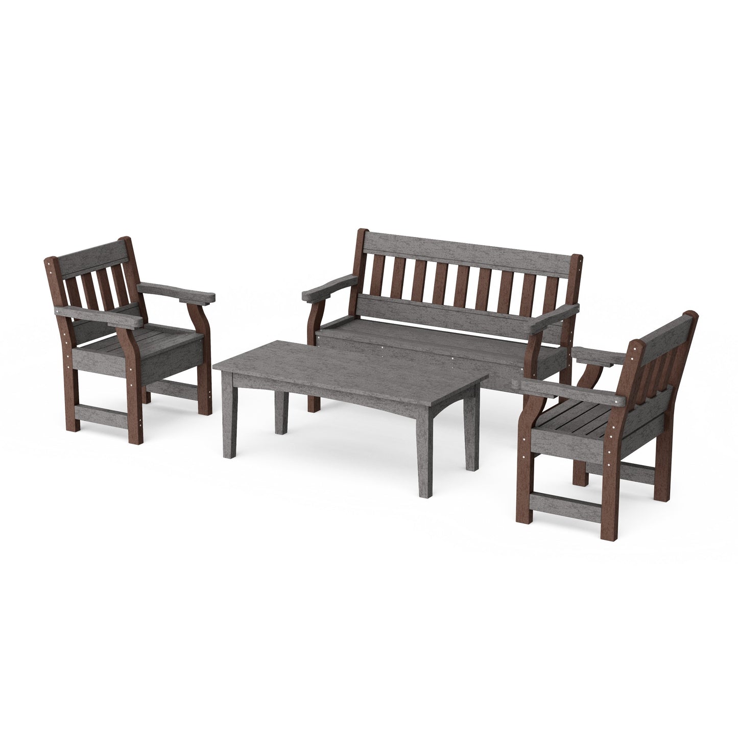 Heritage 4-Piece Garden Table and Bench Set