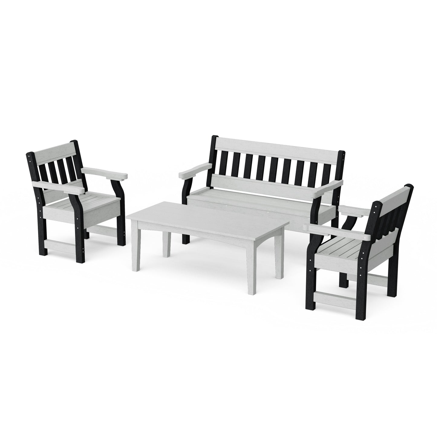 Heritage 4-Piece Garden Table and Bench Set