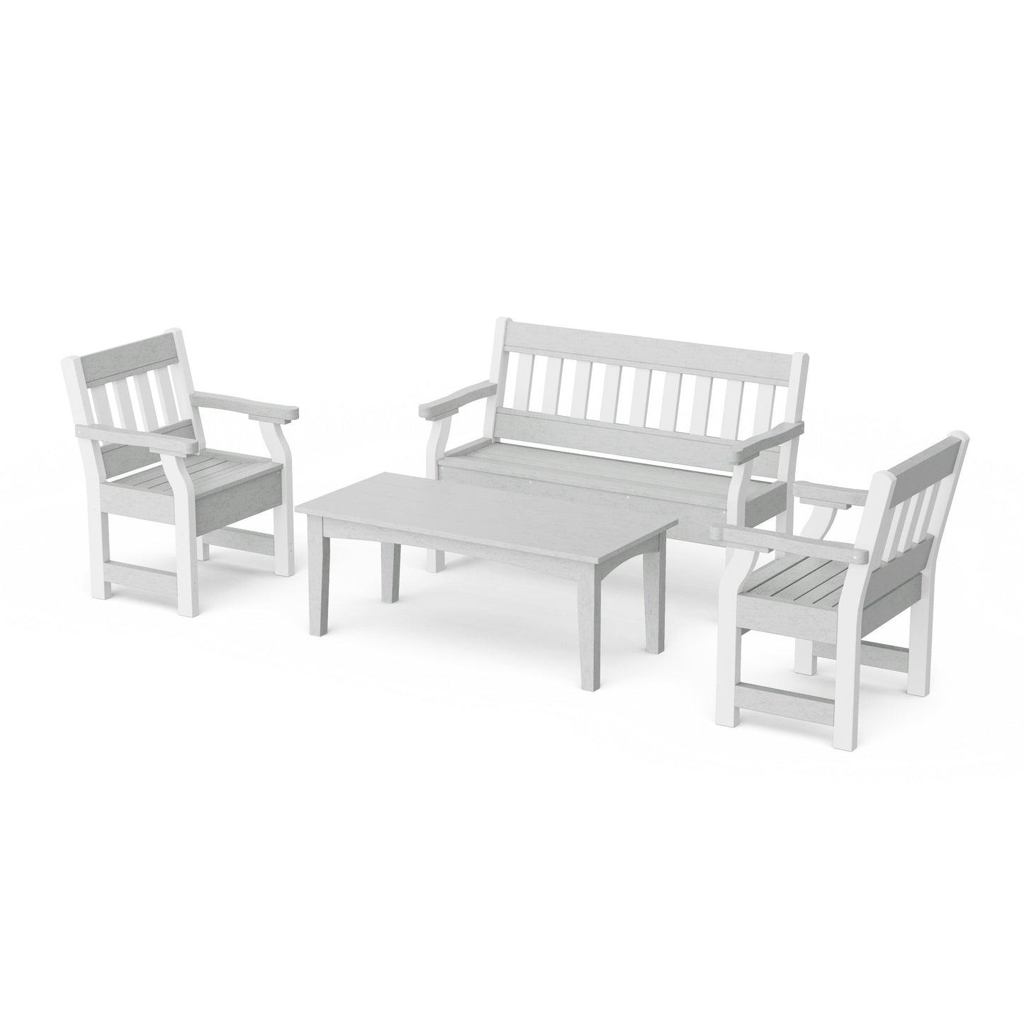 Heritage 4-Piece Garden Table and Bench Set