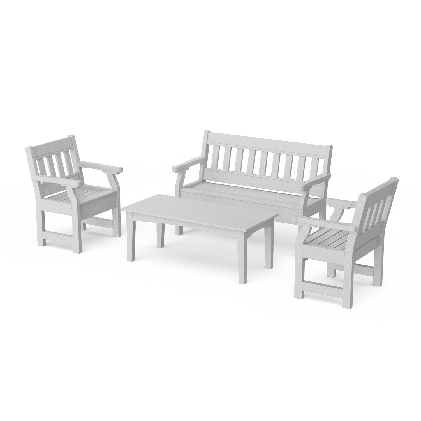 Heritage 4-Piece Garden Table and Bench Set