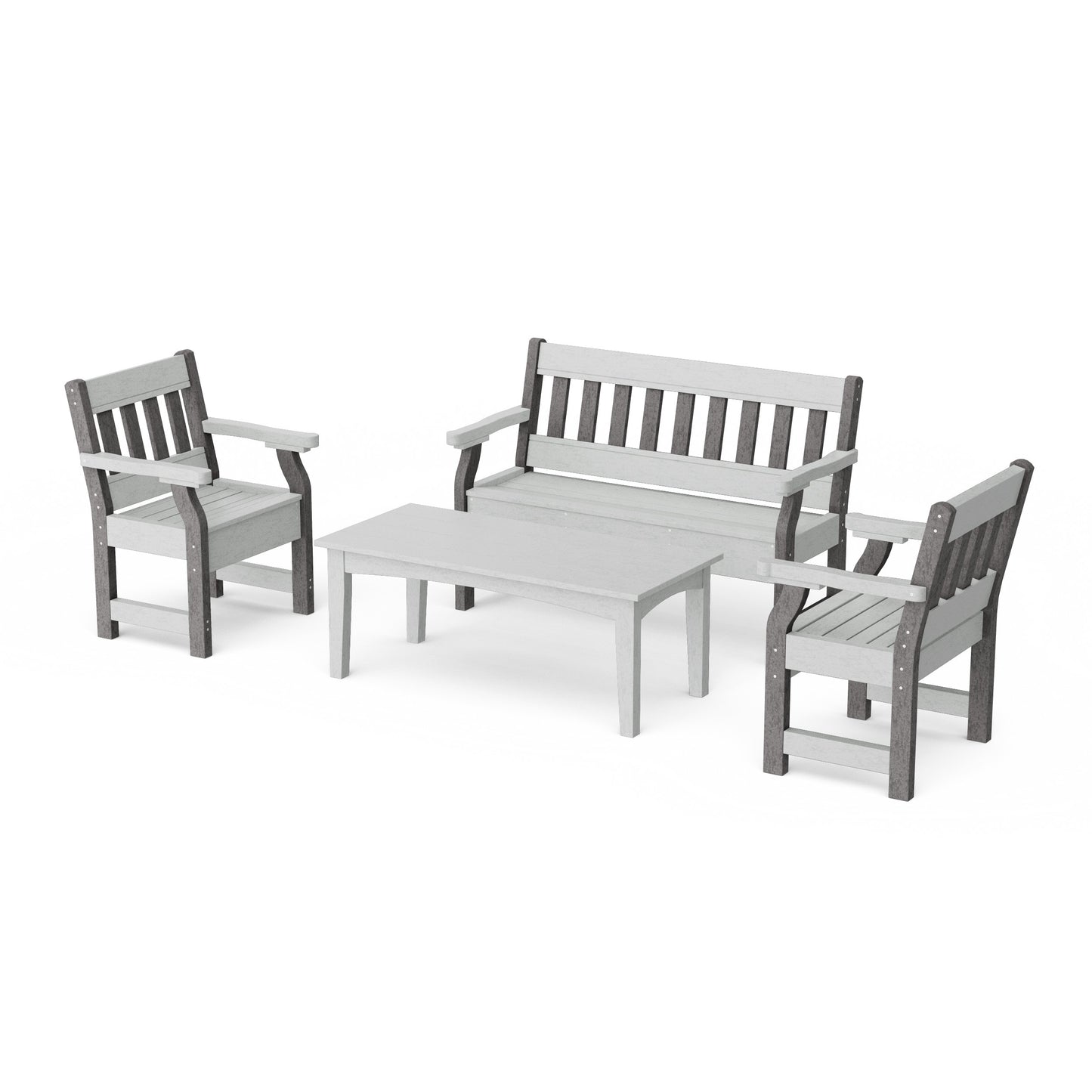 Heritage 4-Piece Garden Table and Bench Set