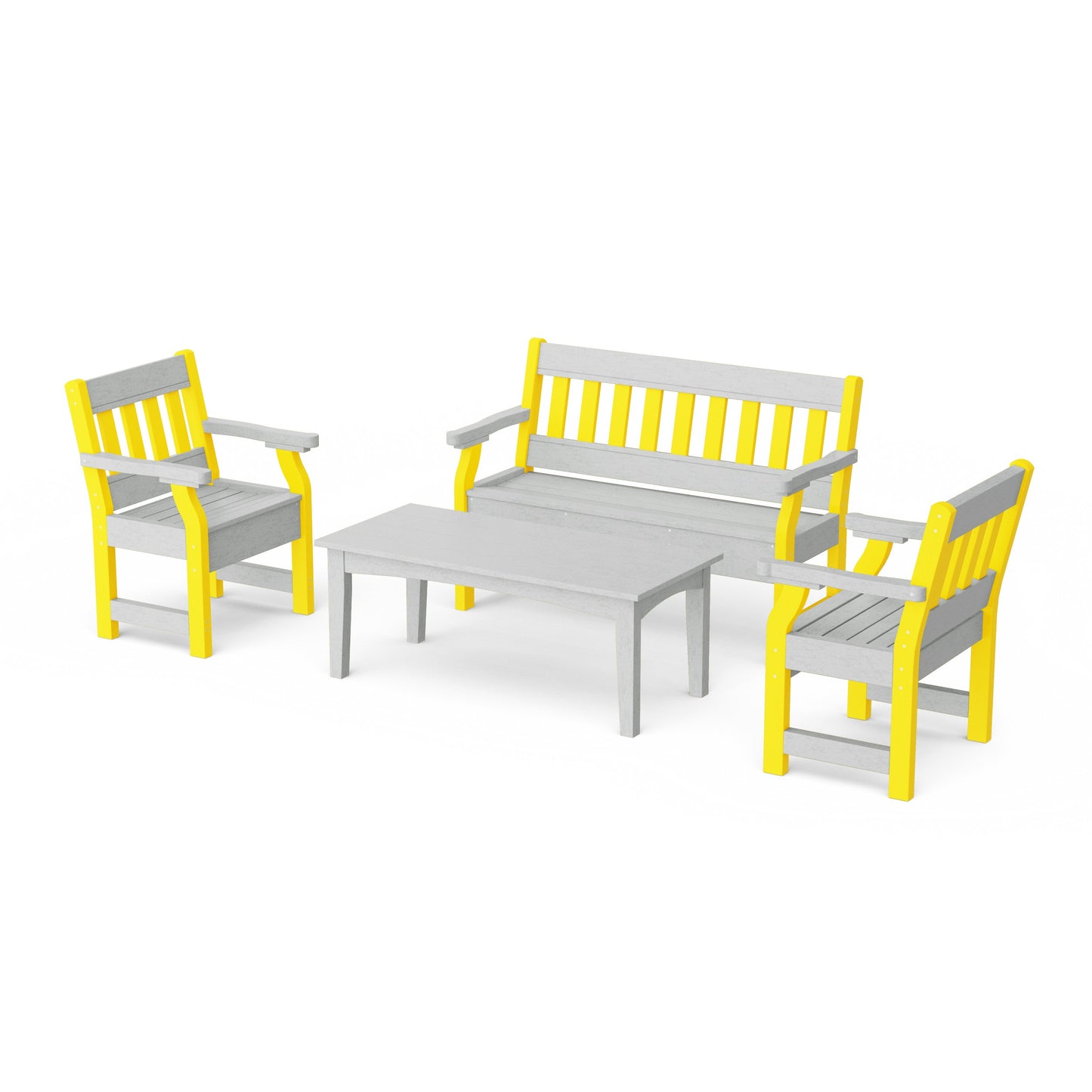 Heritage 4-Piece Garden Table and Bench Set