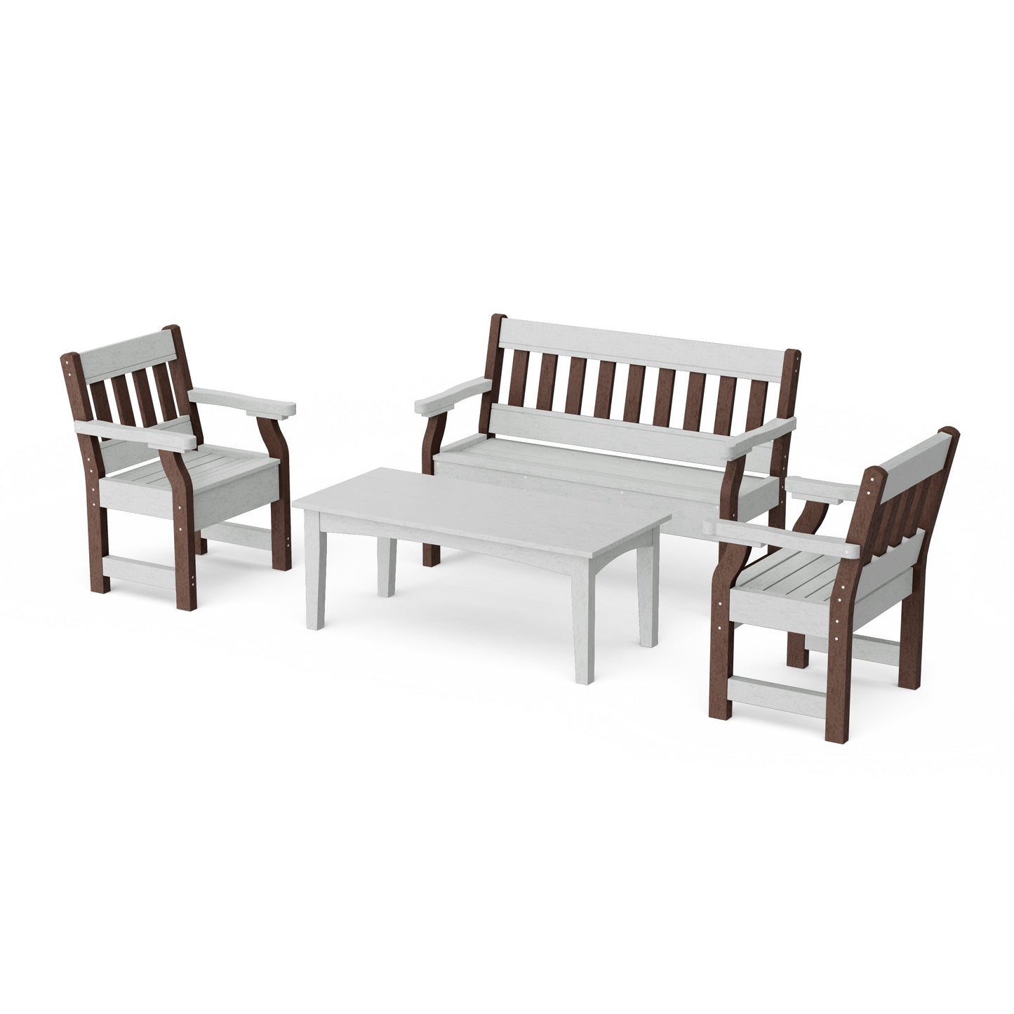 Heritage 4-Piece Garden Table and Bench Set