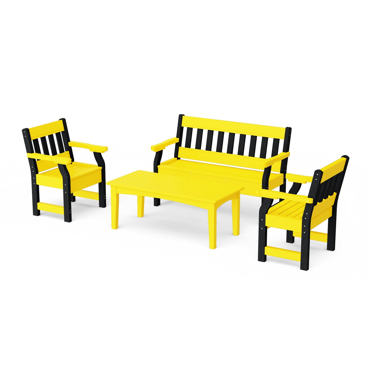 Heritage 4-Piece Garden Table and Bench Set