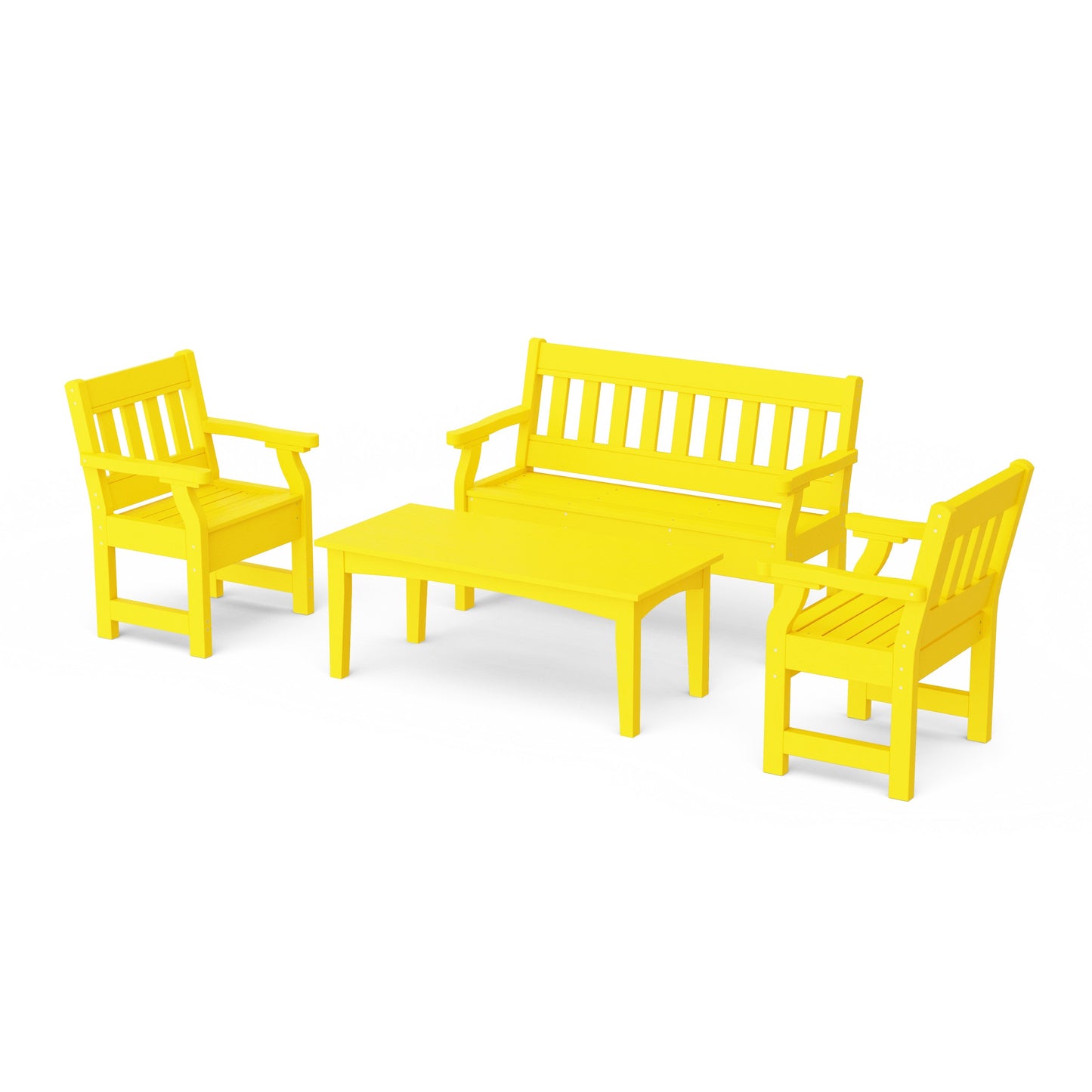 Heritage 4-Piece Garden Table and Bench Set