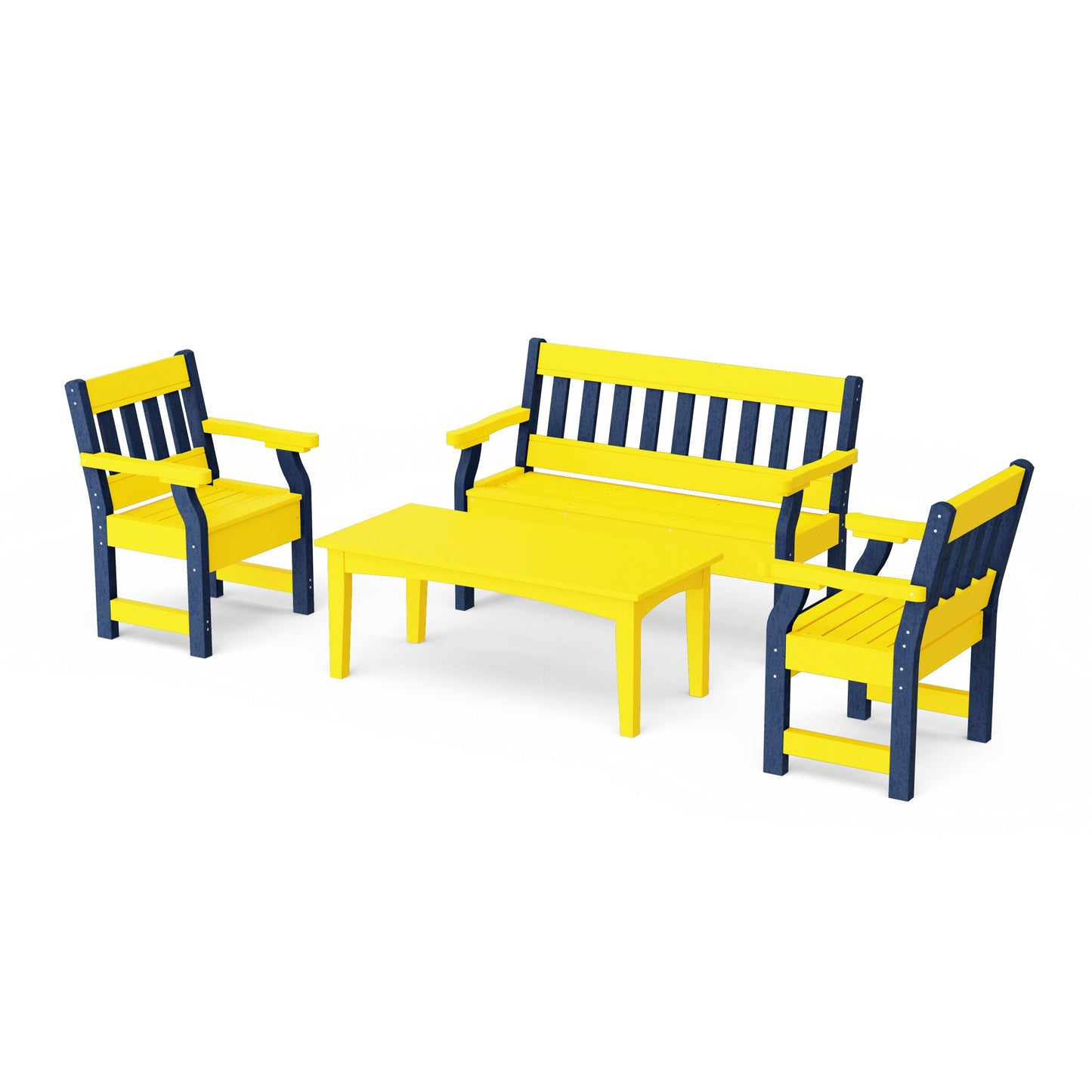 Heritage 4-Piece Garden Table and Bench Set