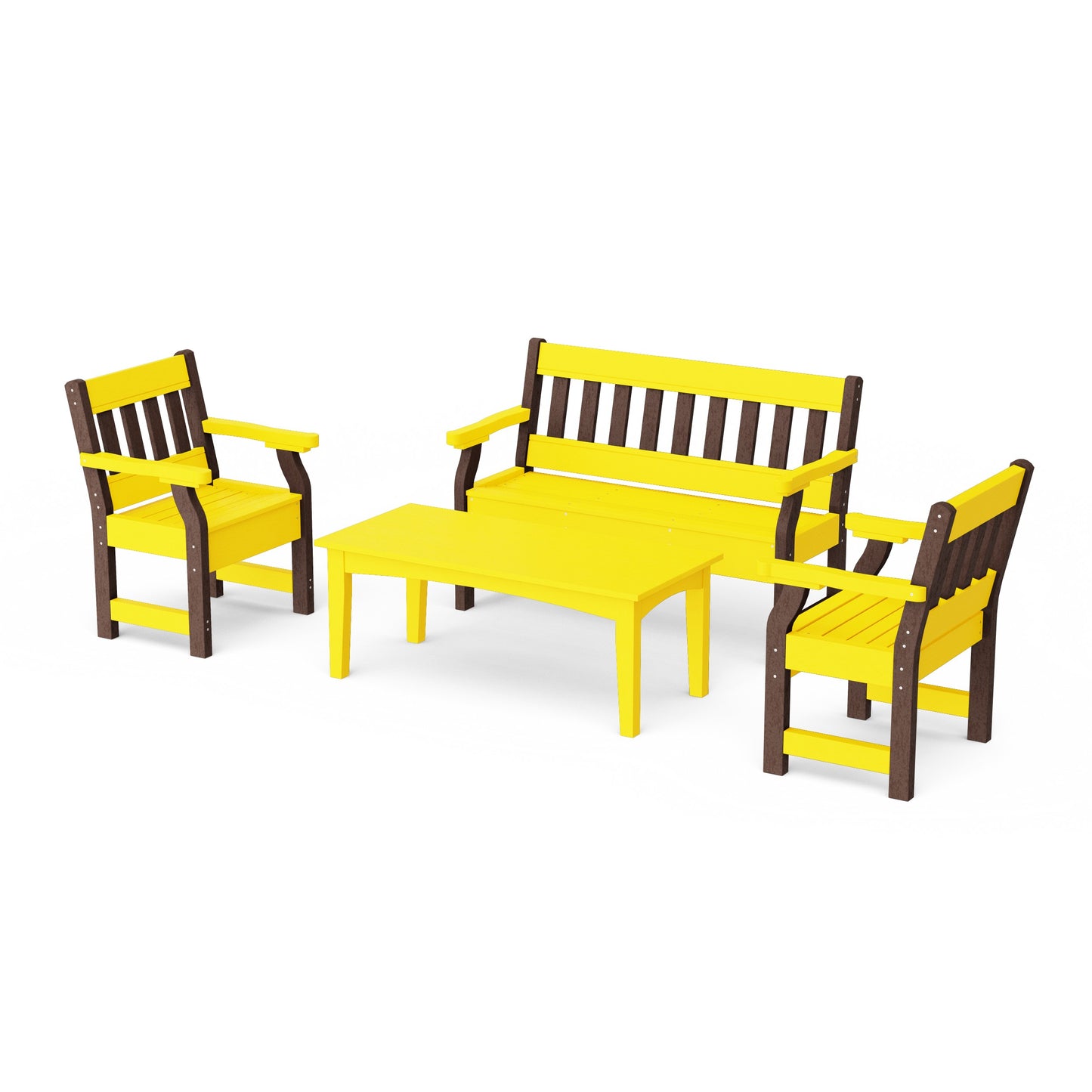 Heritage 4-Piece Garden Table and Bench Set