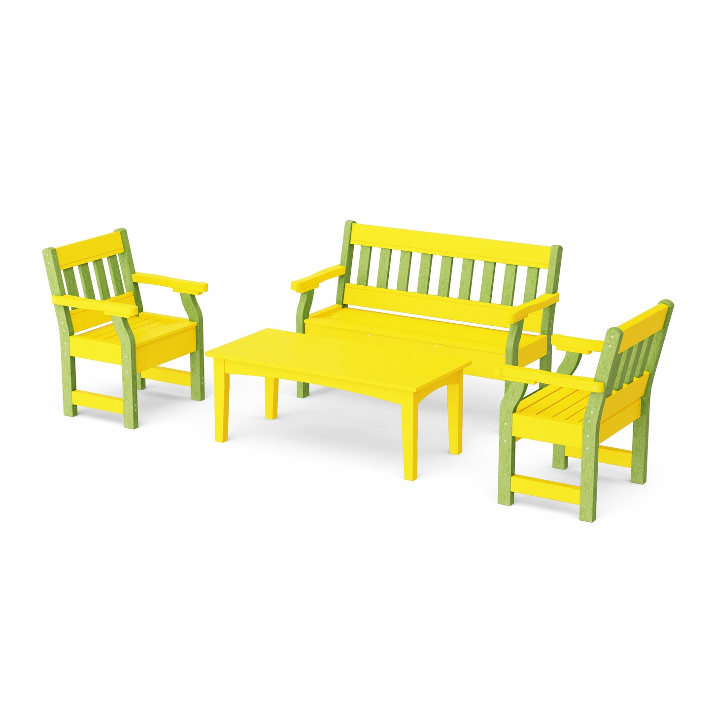 Heritage 4-Piece Garden Table and Bench Set