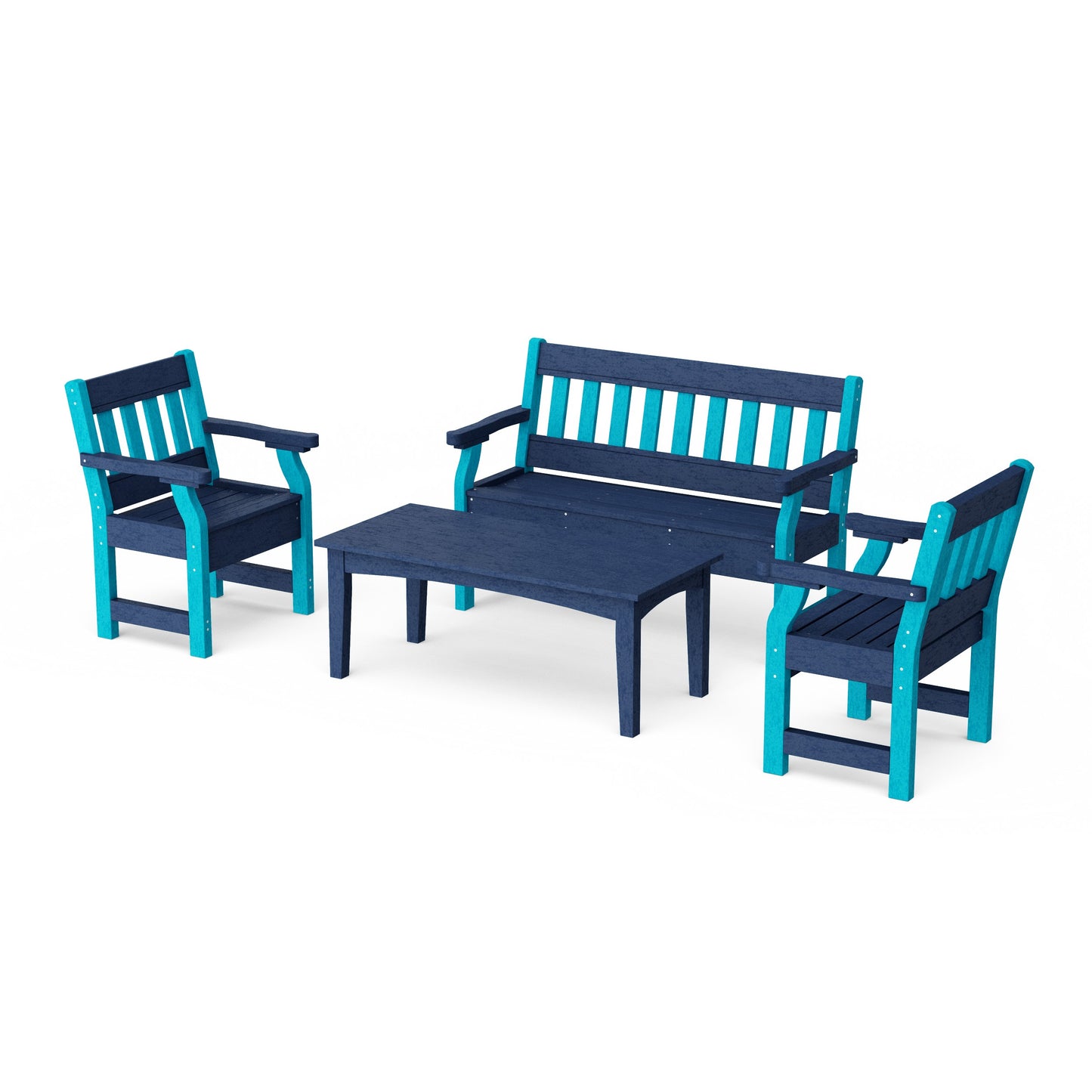 Heritage 4-Piece Garden Table and Bench Set