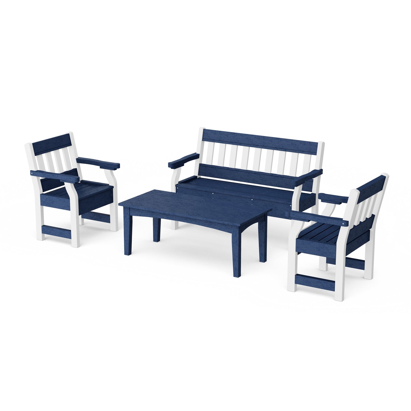 Heritage 4-Piece Garden Table and Bench Set
