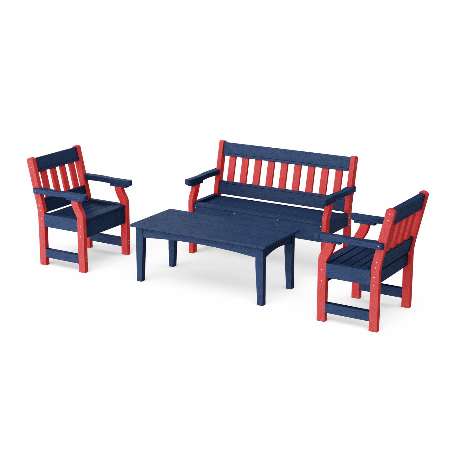 Heritage 4-Piece Garden Table and Bench Set