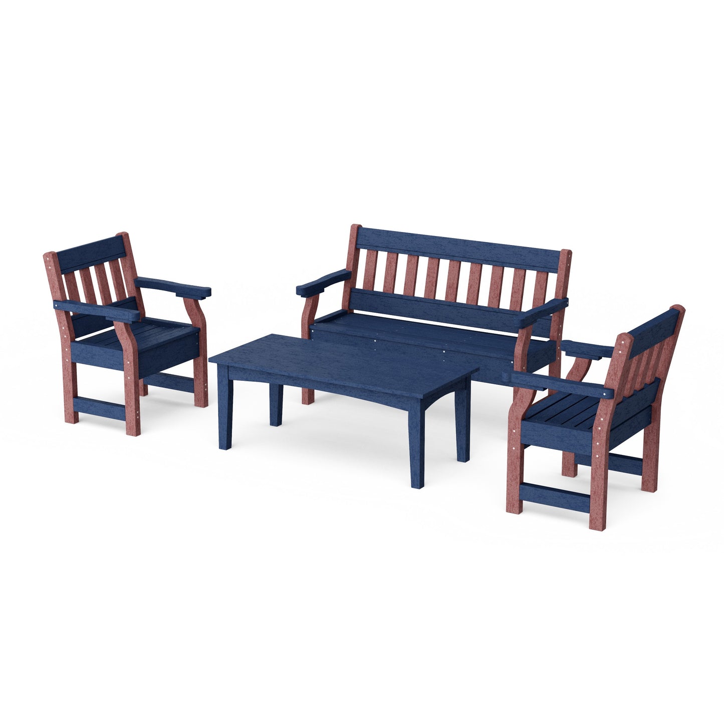 Heritage 4-Piece Garden Table and Bench Set