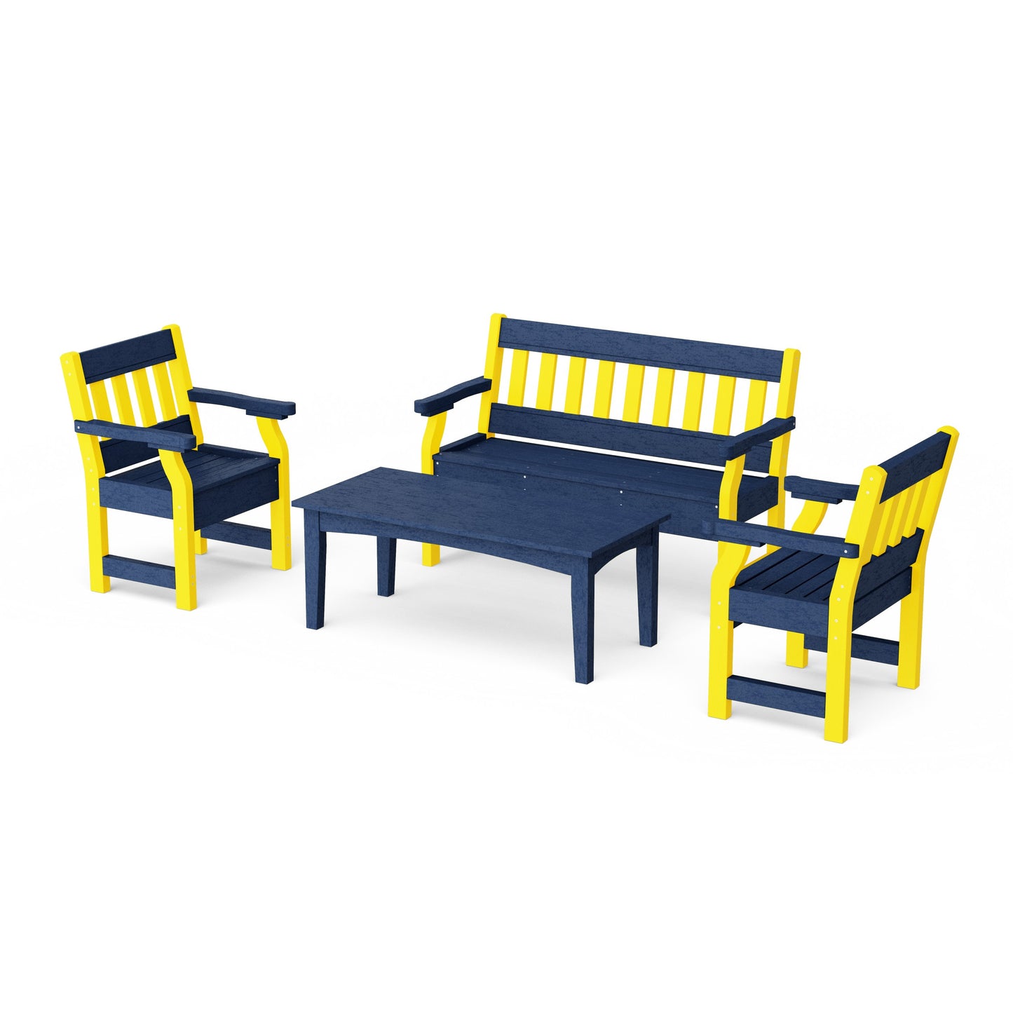Heritage 4-Piece Garden Table and Bench Set