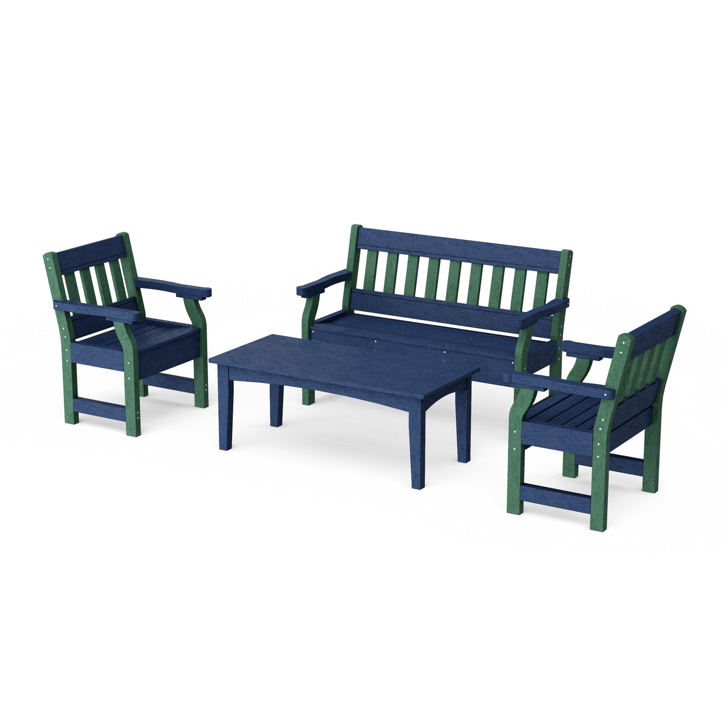 Heritage 4-Piece Garden Table and Bench Set