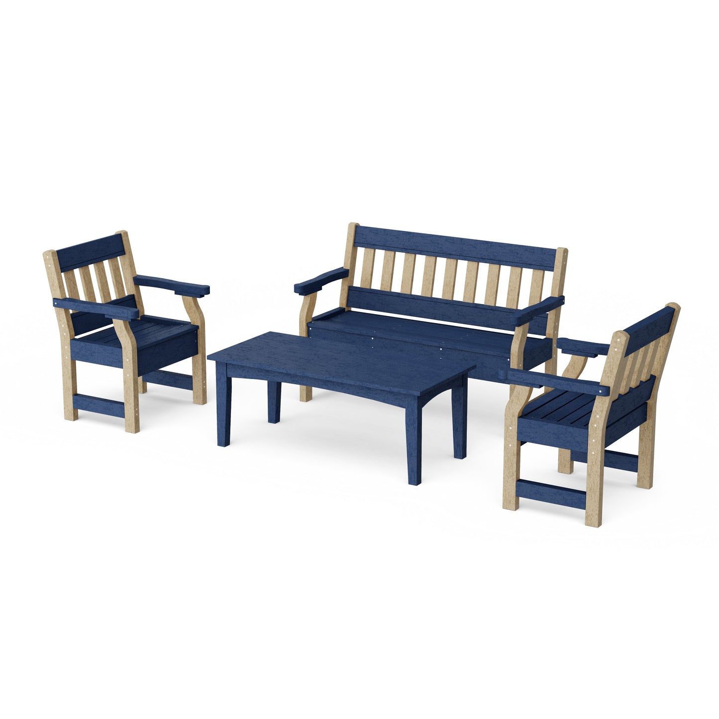 Heritage 4-Piece Garden Table and Bench Set