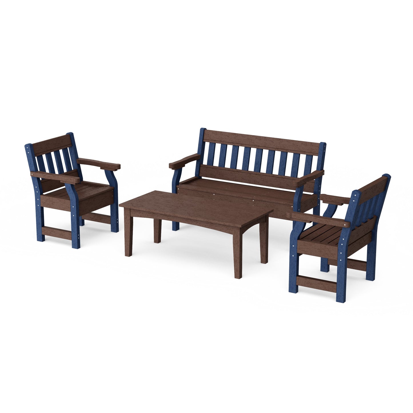 Heritage 4-Piece Garden Table and Bench Set