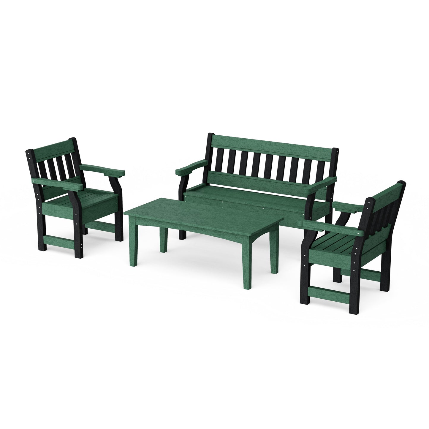 Heritage 4-Piece Garden Table and Bench Set