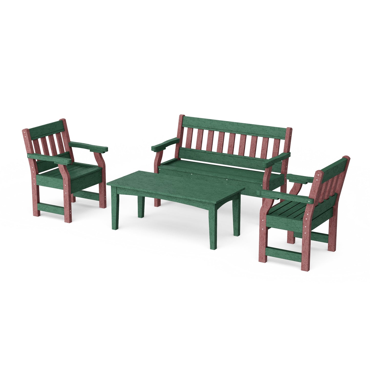 Heritage 4-Piece Garden Table and Bench Set
