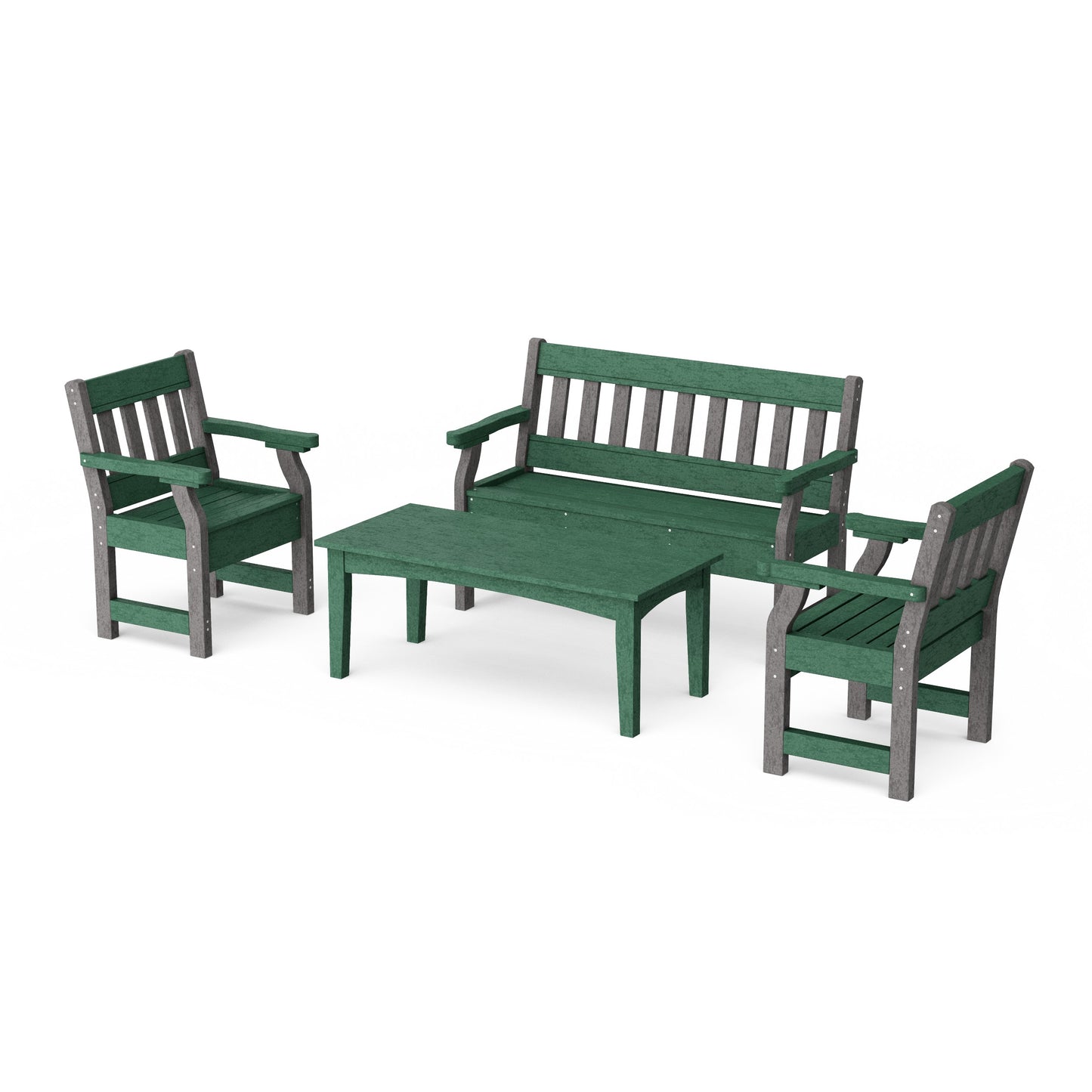 Heritage 4-Piece Garden Table and Bench Set