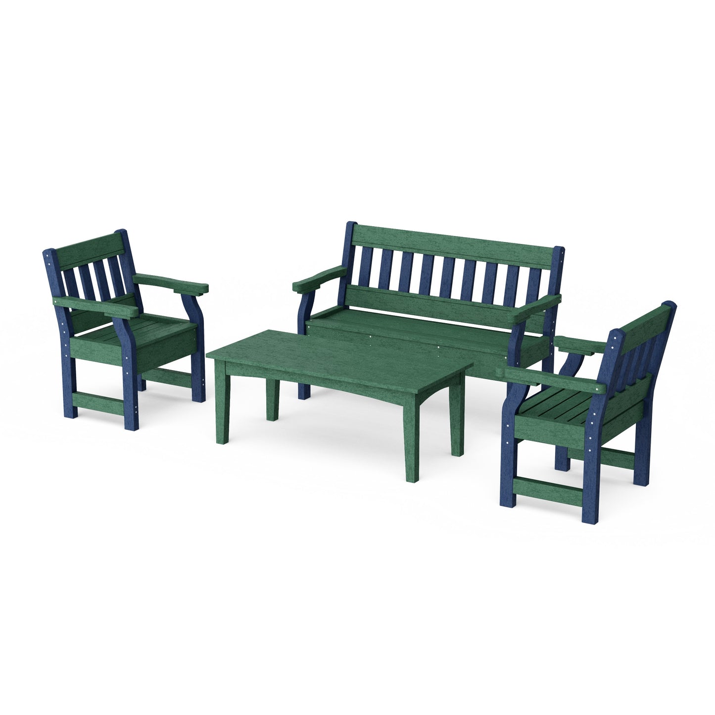 Heritage 4-Piece Garden Table and Bench Set