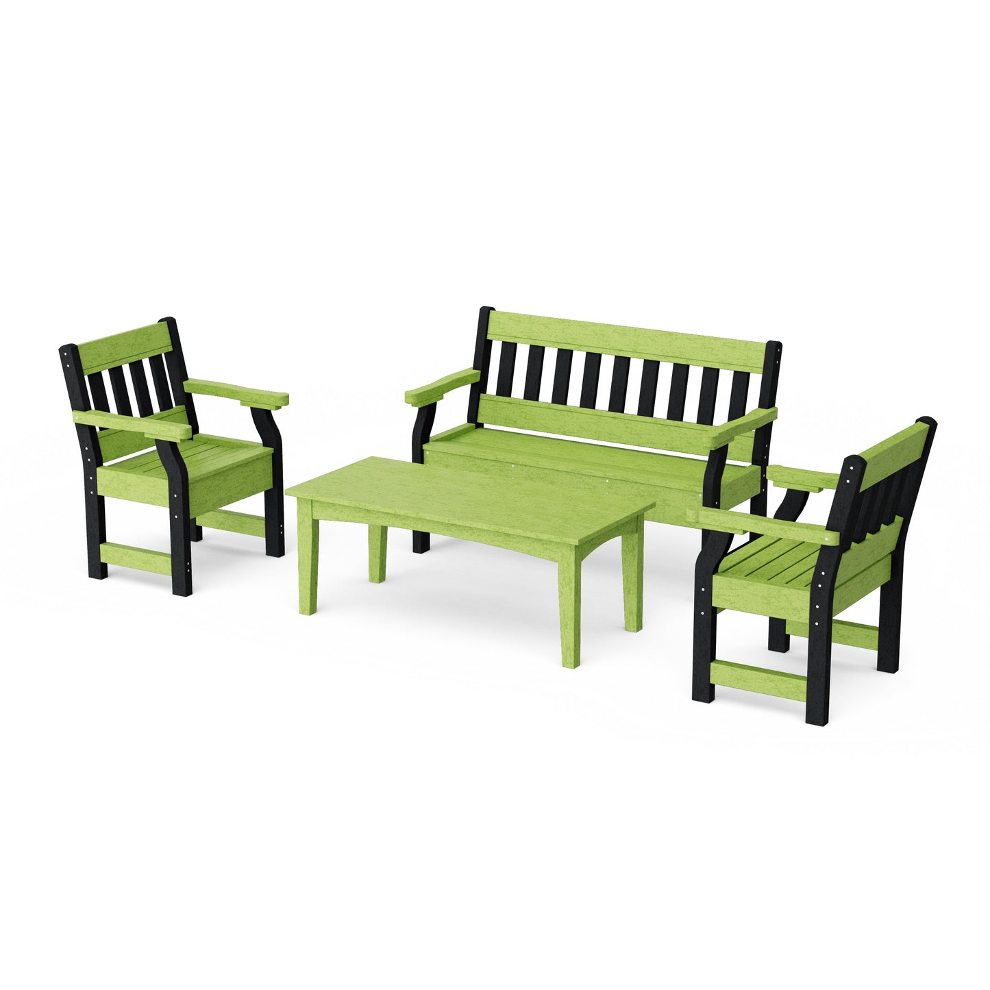 Heritage 4-Piece Garden Table and Bench Set