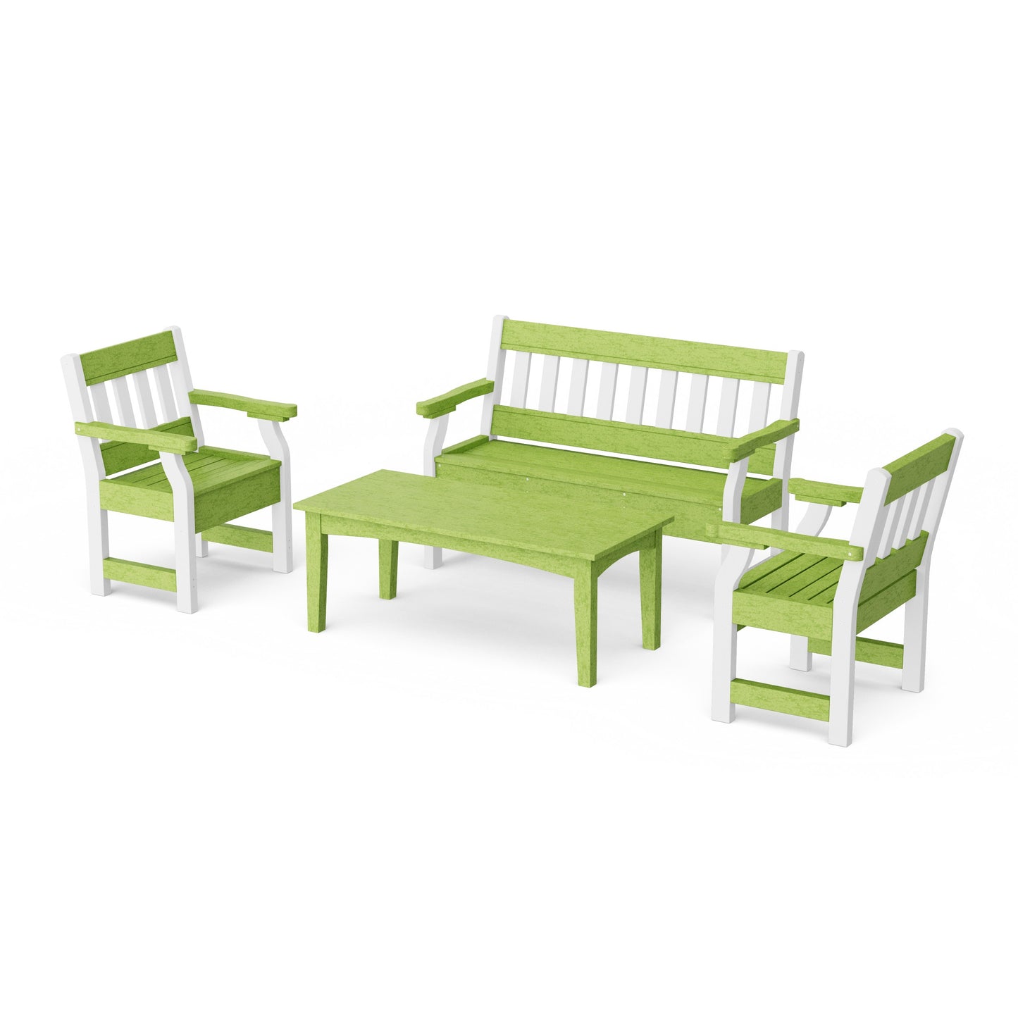 Heritage 4-Piece Garden Table and Bench Set