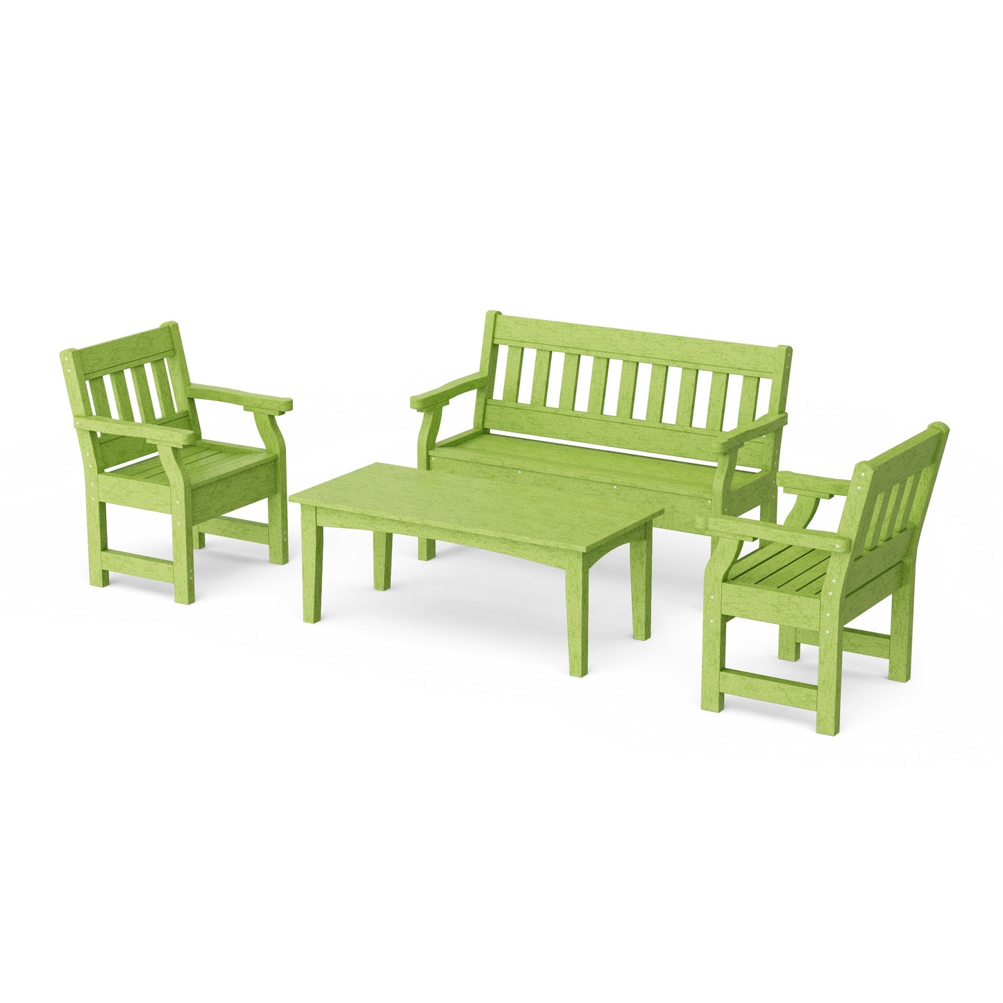 Heritage 4-Piece Garden Table and Bench Set