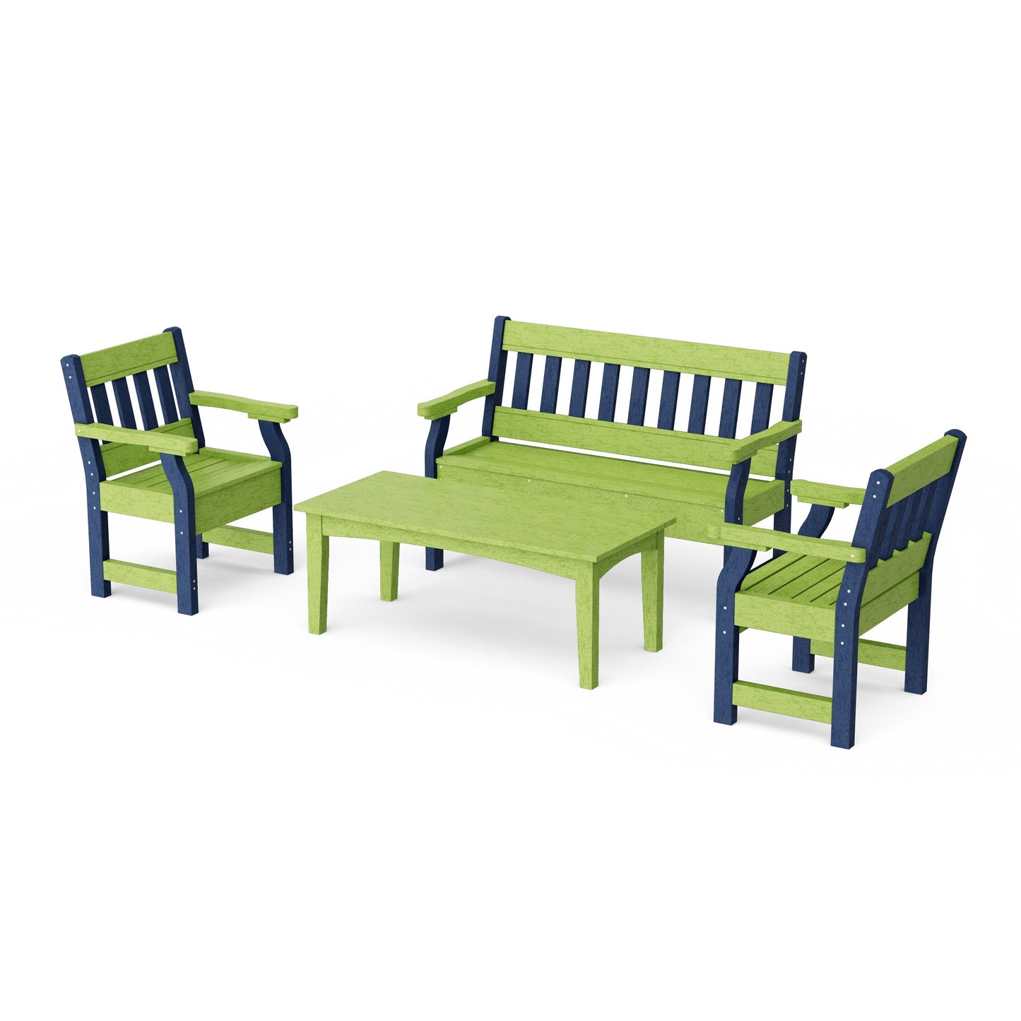 Heritage 4-Piece Garden Table and Bench Set