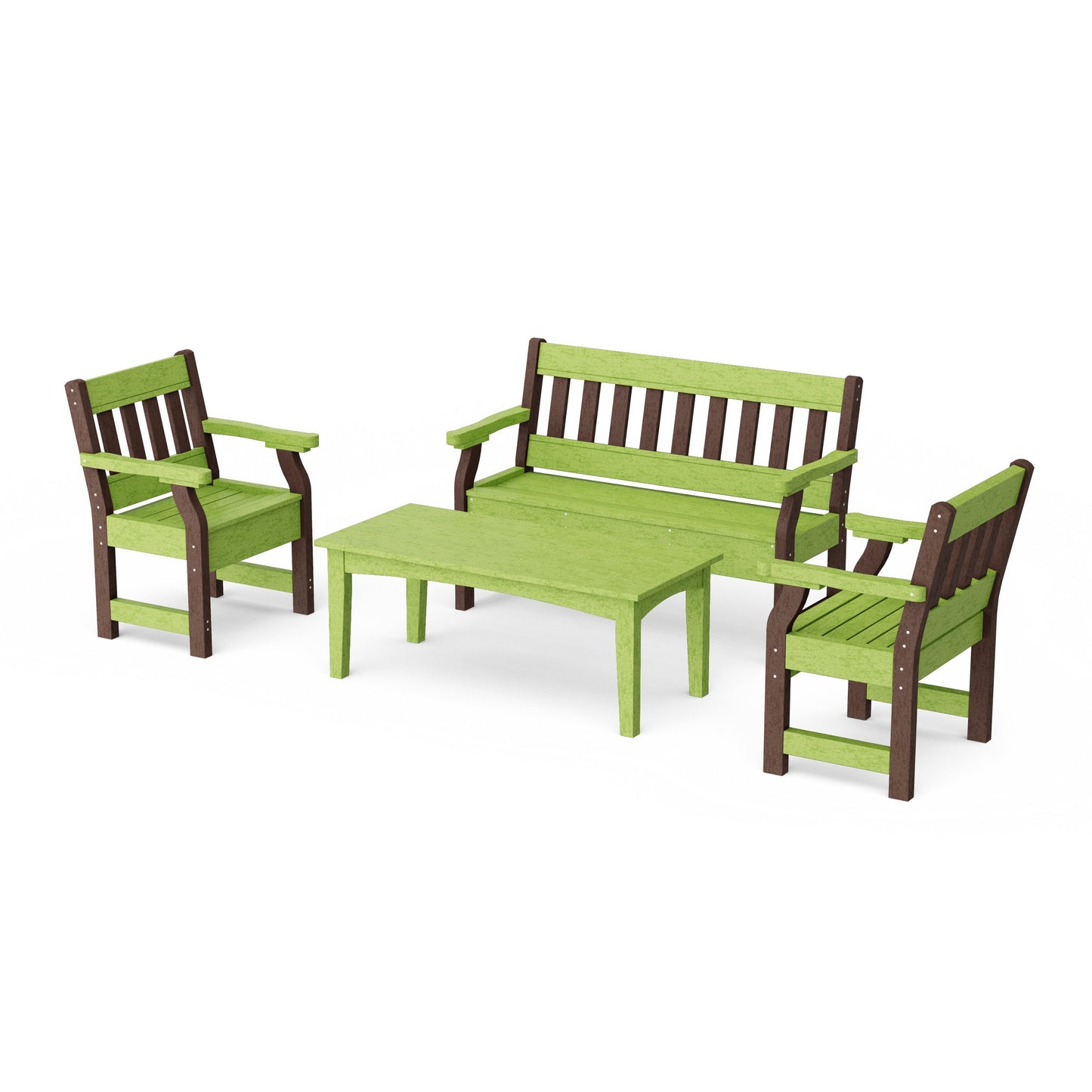Heritage 4-Piece Garden Table and Bench Set