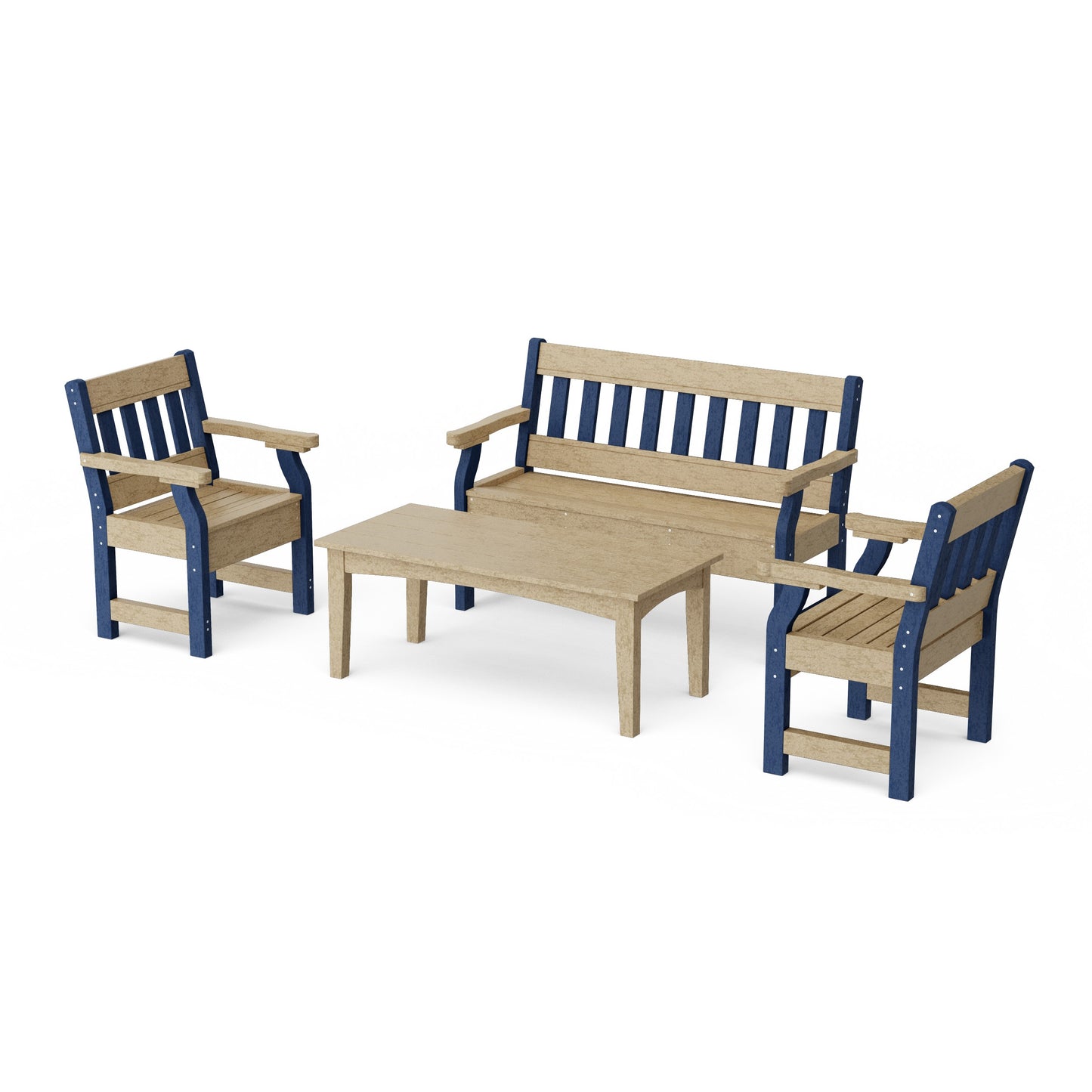 Heritage 4-Piece Garden Table and Bench Set