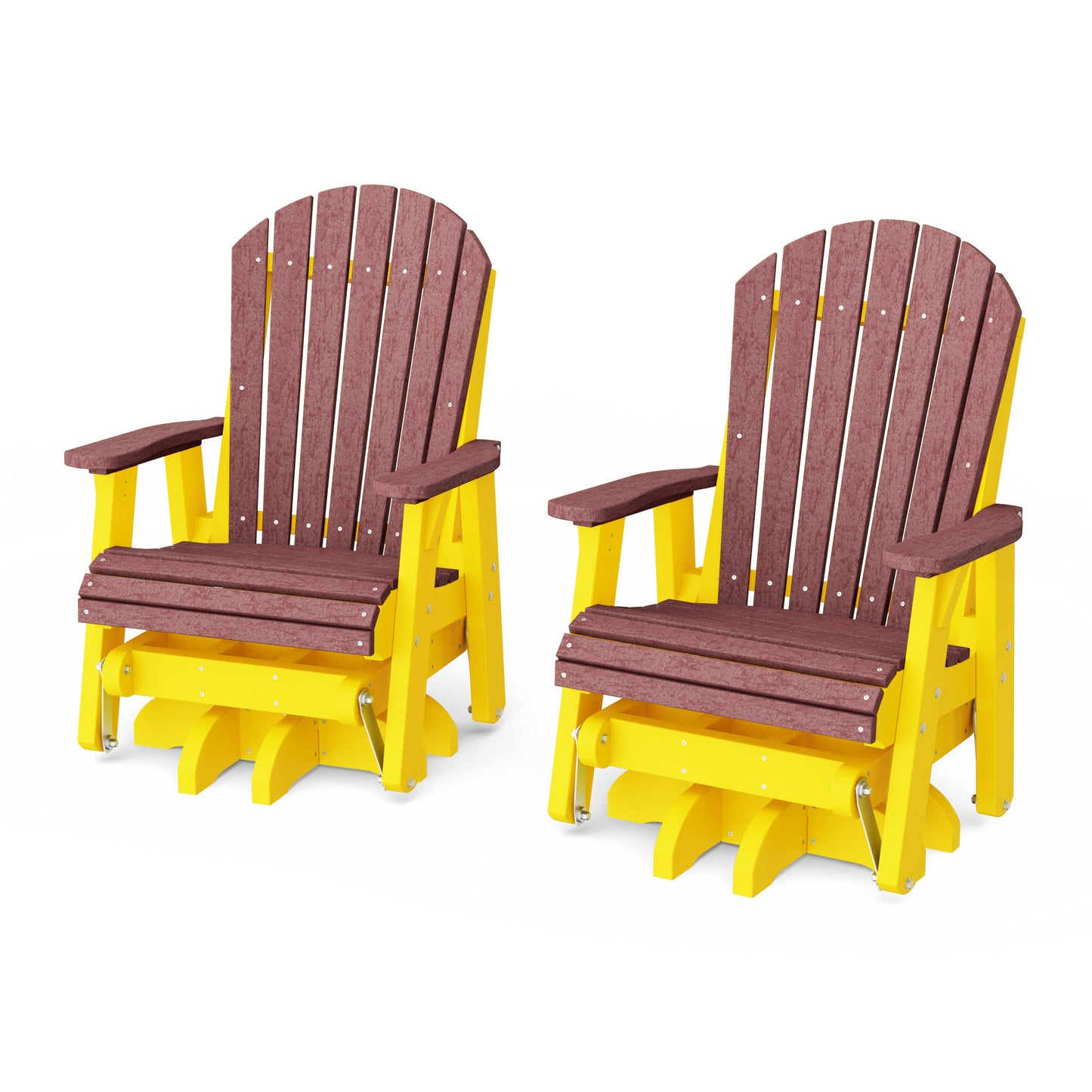 Heritage Adirondack Swivel Glider Chair Set of 2