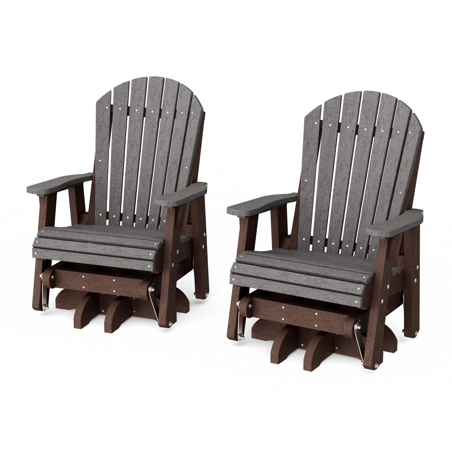 Heritage Adirondack Swivel Glider Chair Set of 2