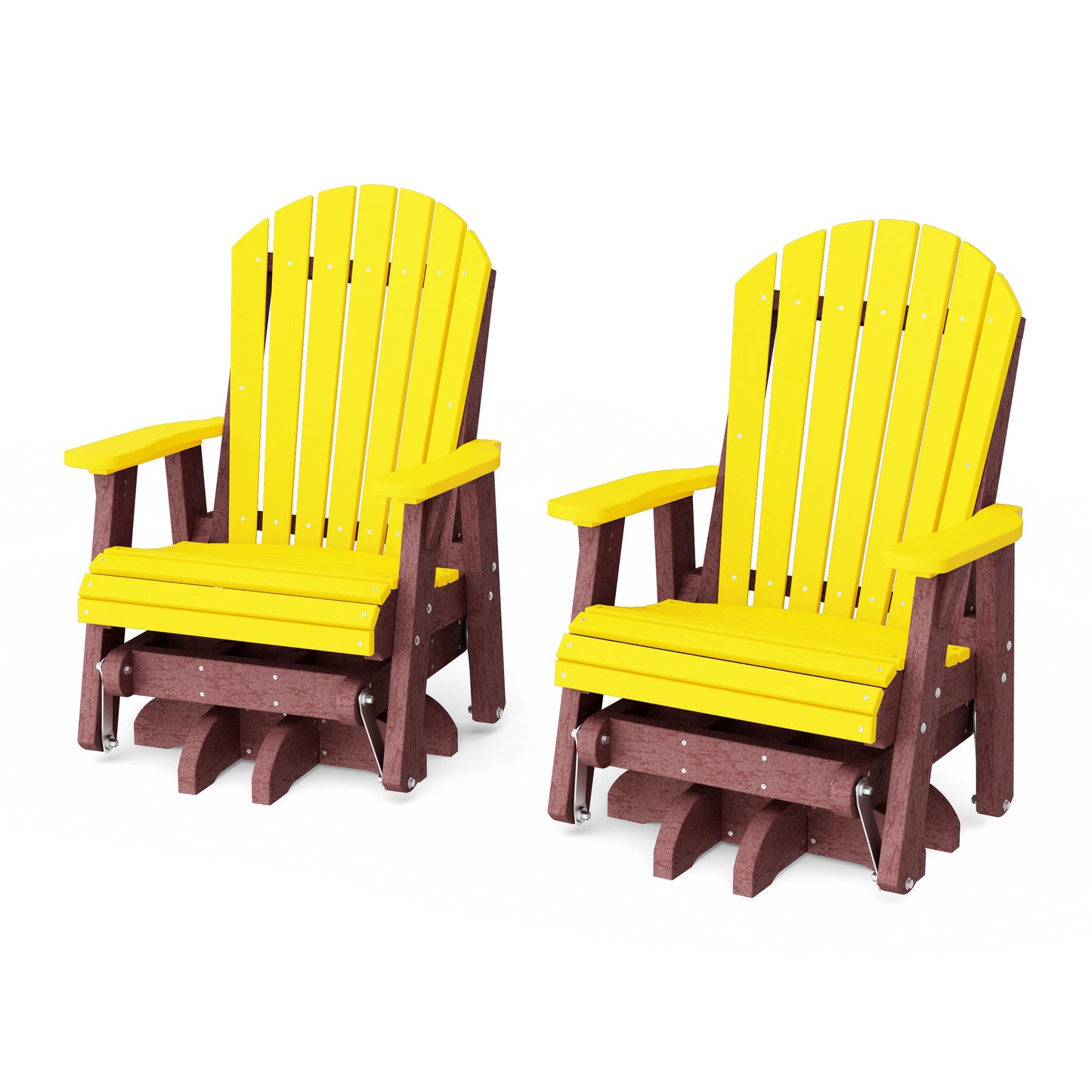 Heritage Adirondack Swivel Glider Chair Set of 2