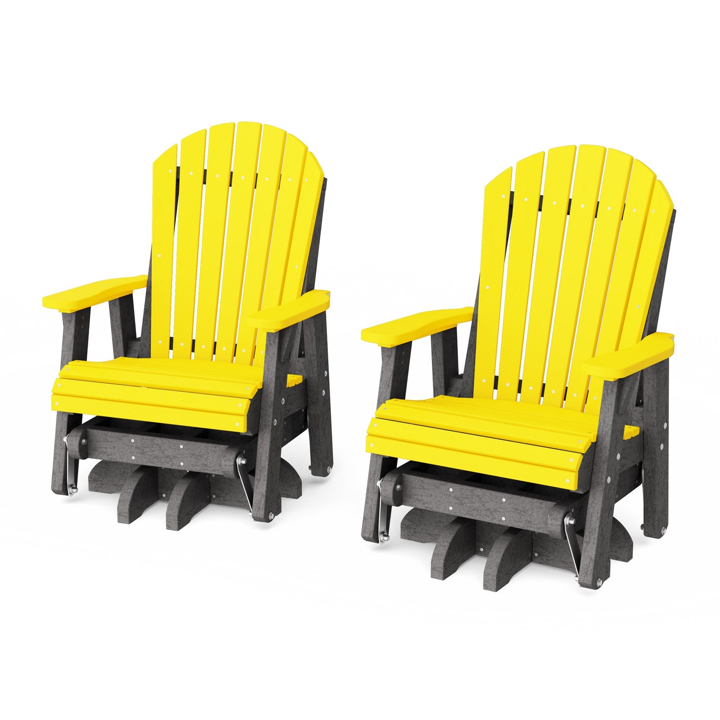 Heritage Adirondack Swivel Glider Chair Set of 2