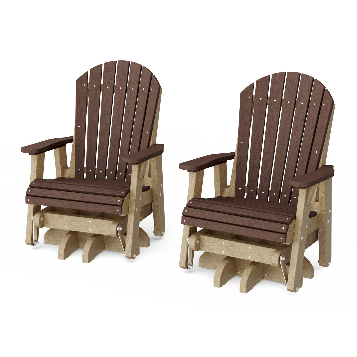 Heritage Adirondack Swivel Glider Chair Set of 2