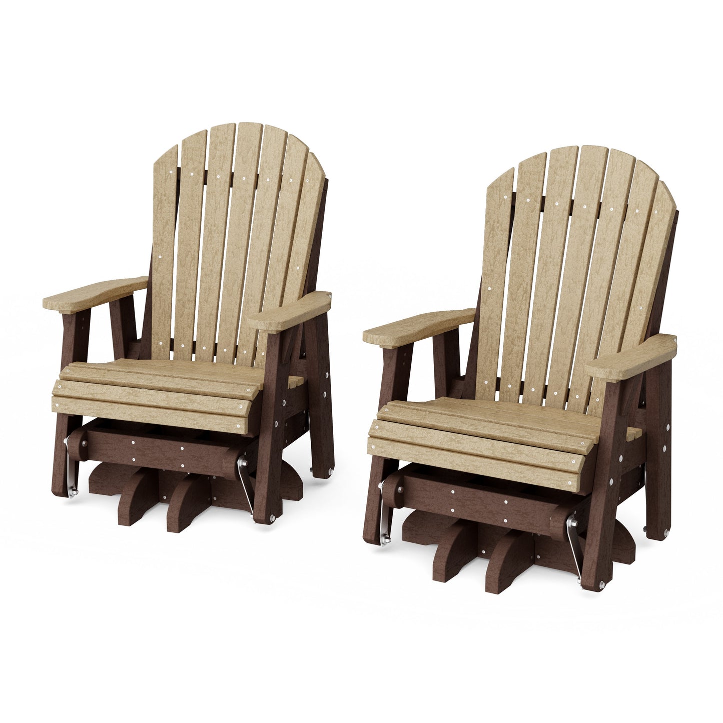 Heritage Adirondack Swivel Glider Chair Set of 2