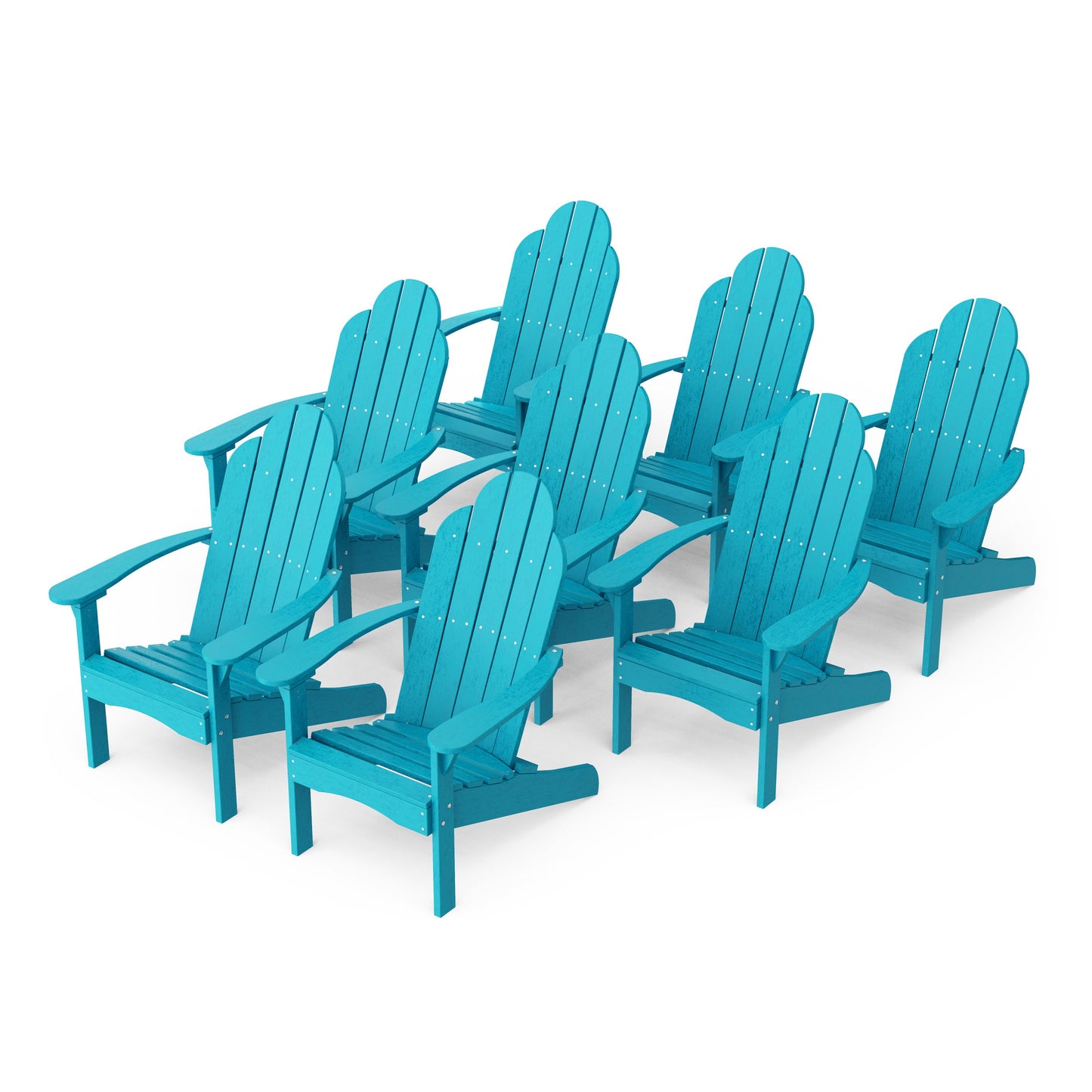 Classic Adirondack Chairs Set of 8