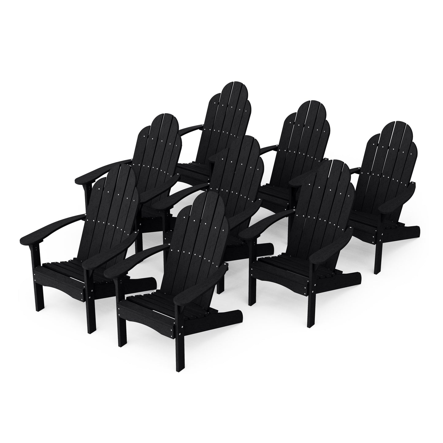 Classic Adirondack Chairs Set of 8