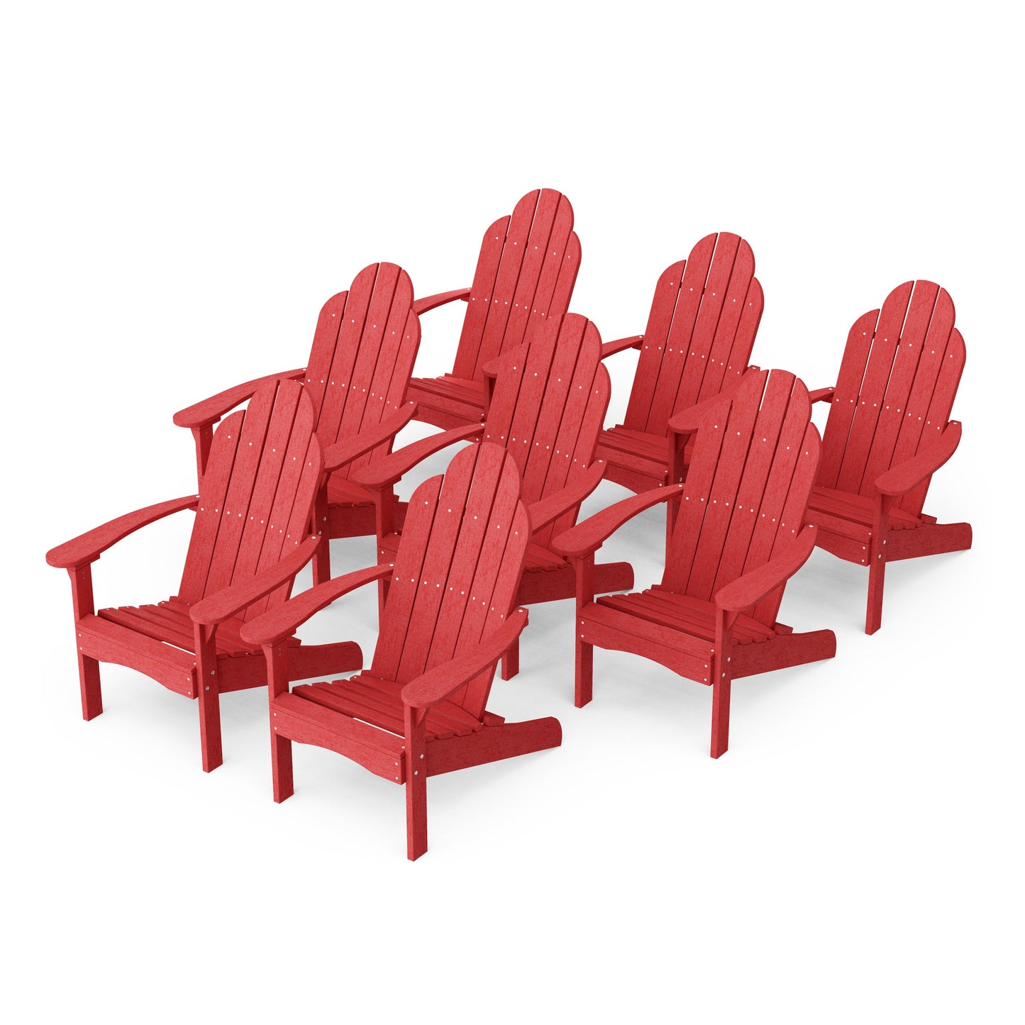 Classic Adirondack Chairs Set of 8