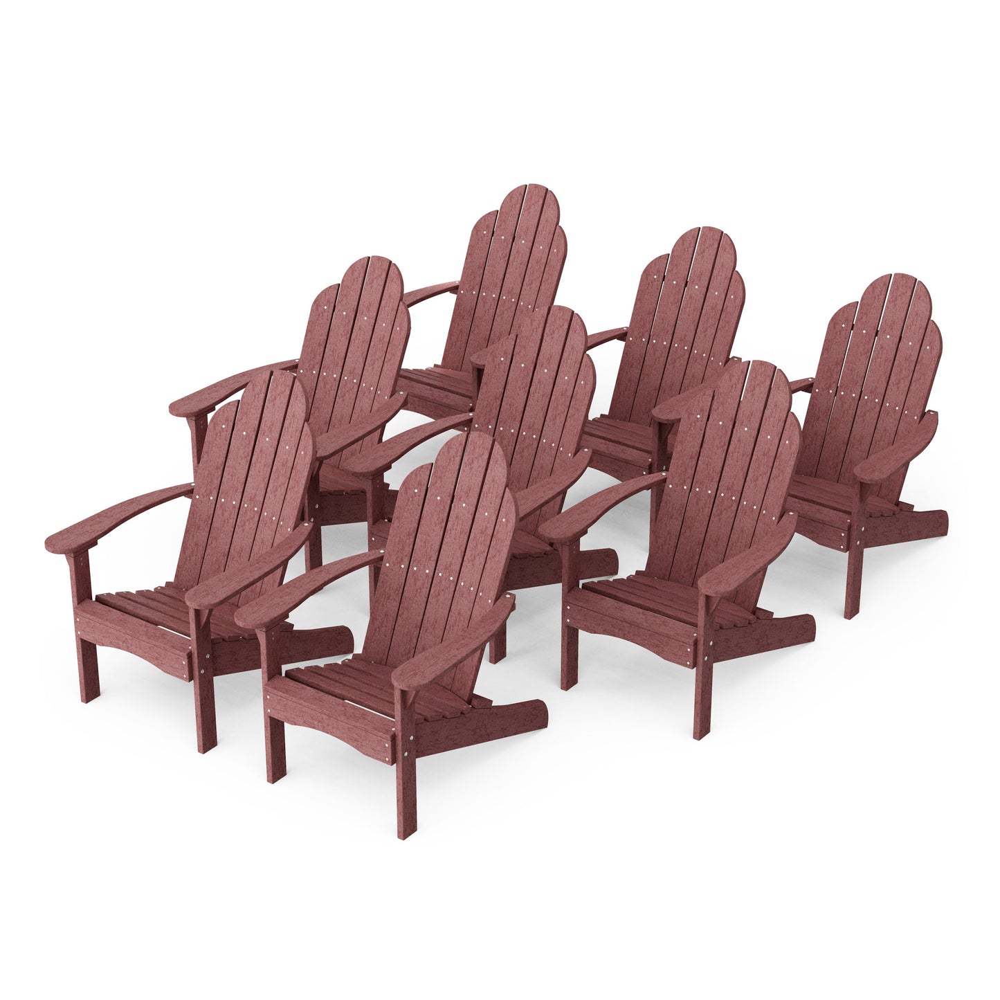 Classic Adirondack Chairs Set of 8
