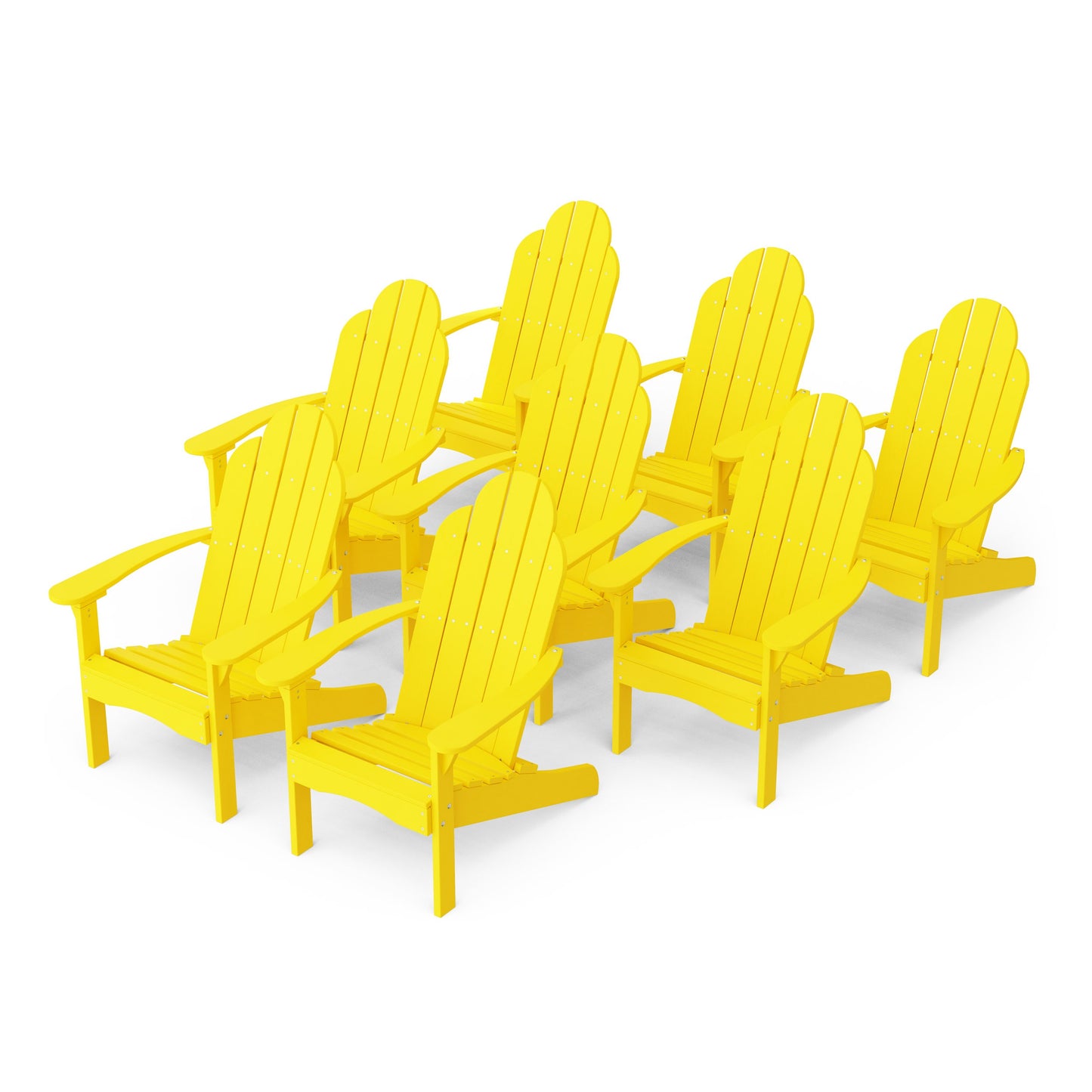 Classic Adirondack Chairs Set of 8