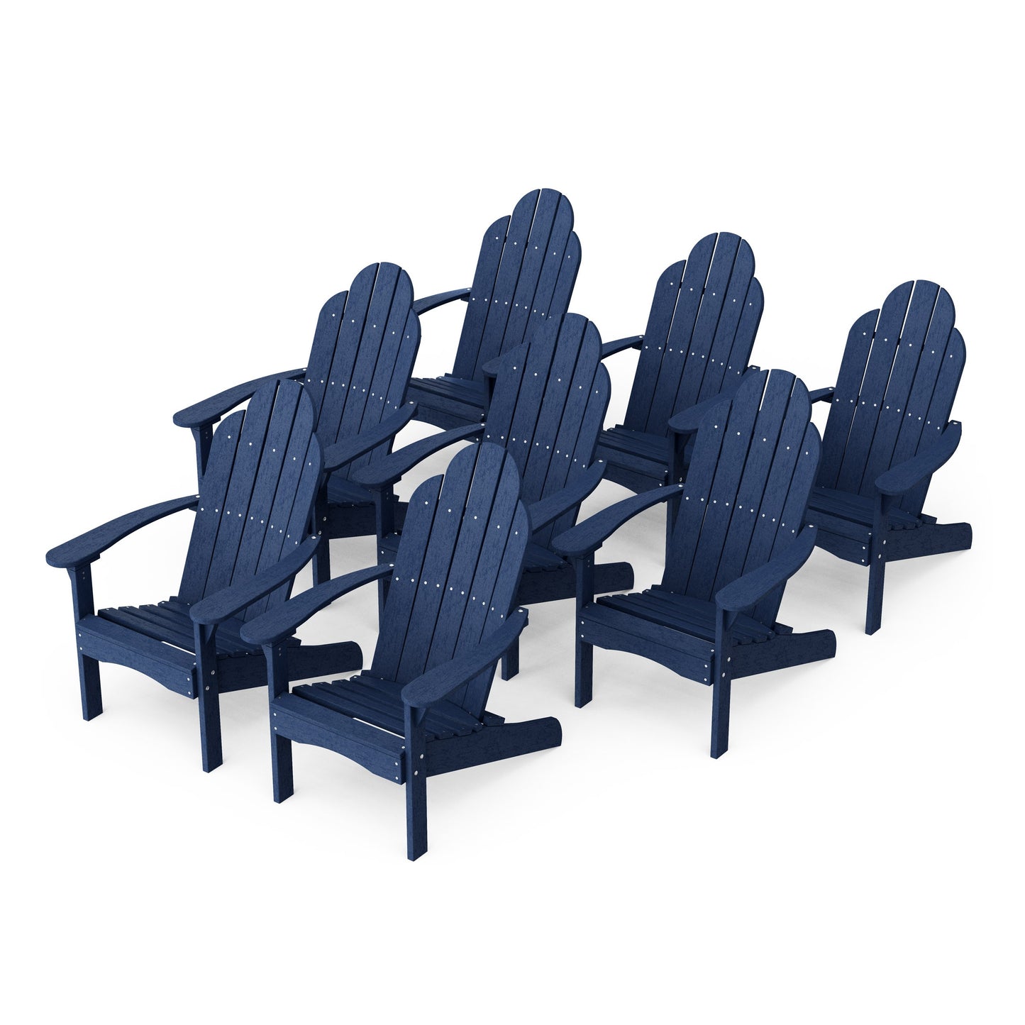 Classic Adirondack Chairs Set of 8