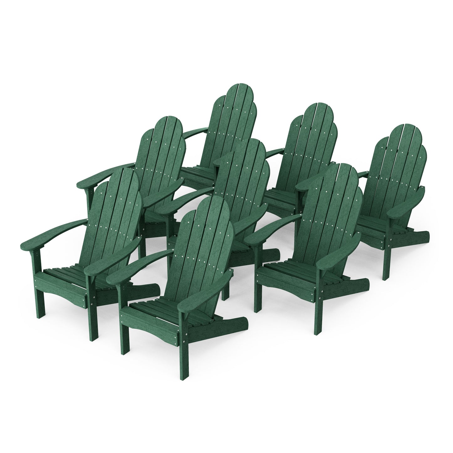Classic Adirondack Chairs Set of 8