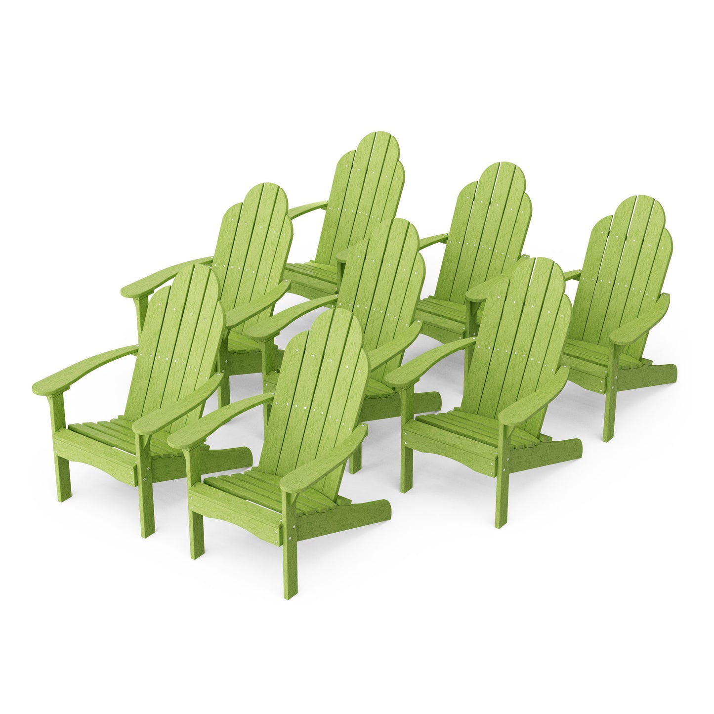 Classic Adirondack Chairs Set of 8