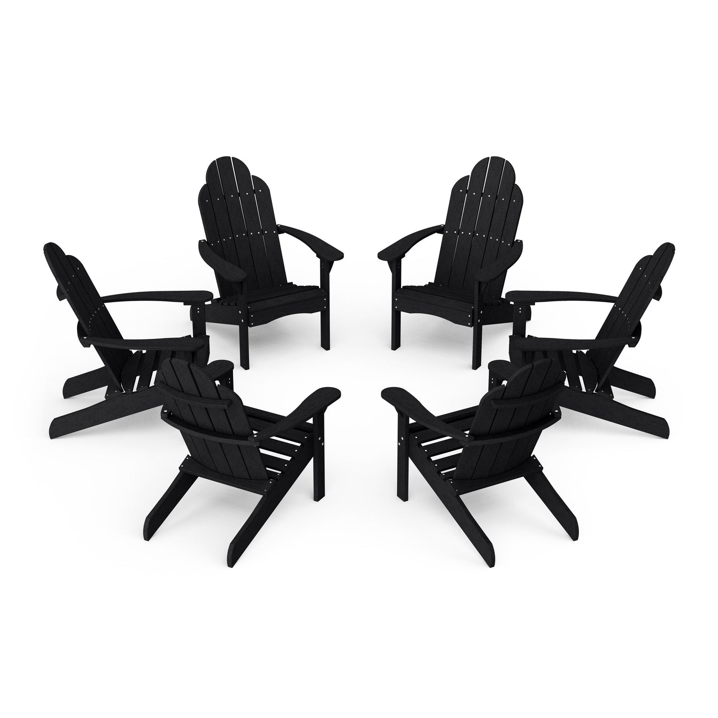 Classic Adirondack Chairs Set of 6