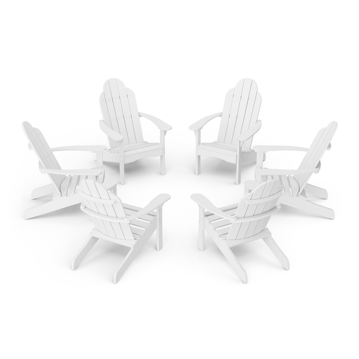 Classic Adirondack Chairs Set of 6