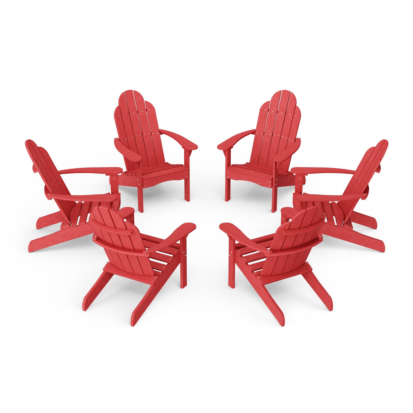 Classic Adirondack Chairs Set of 6